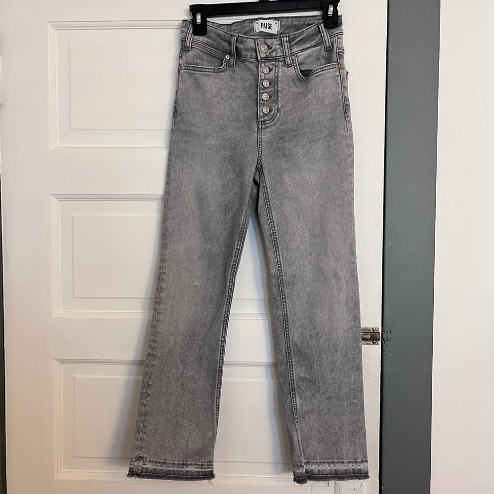 Paige Gray Denim Cindy Crop Jeans - Size 26